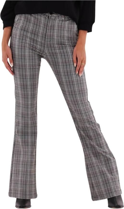 Minus Dames Broeken Carma Check Flared Pants Multicolor Dames - Foto 3