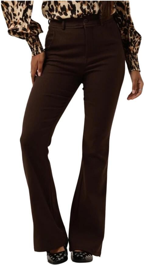 MINUS Dames Broeken Carma Flared Graphic Pants Bruin - Foto 3