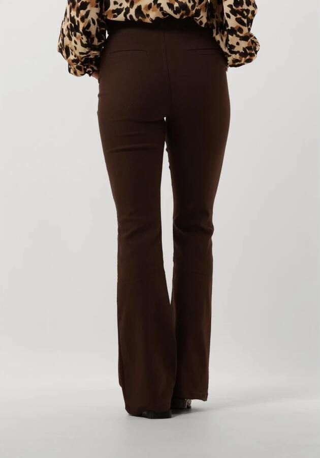MINUS Dames Broeken Carma Flared Graphic Pants Bruin - Foto 2