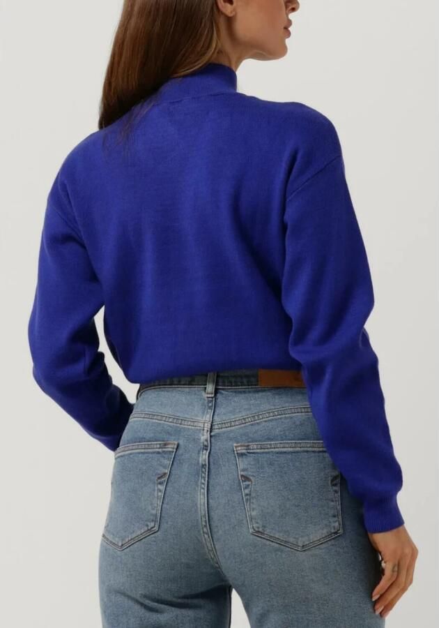 Minus Gebreide Coltrui Trui Blauw Blue Dames - Foto 2