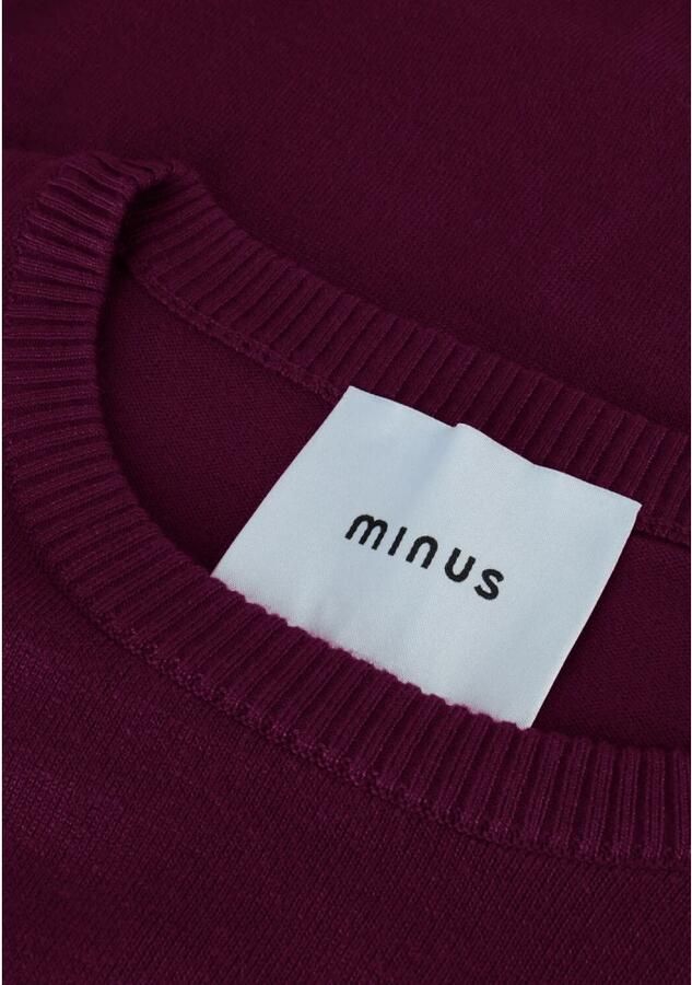 MINUS Dames Tops & T-shirts Liva Knit Tee Paars