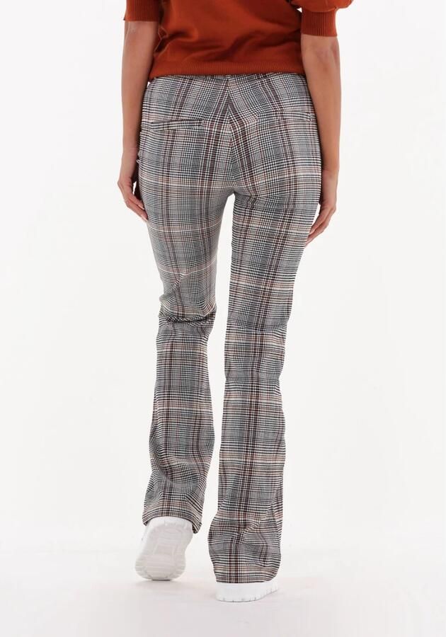 MINUS Dames Broeken Carma Check Flared Pants Bruin - Foto 2