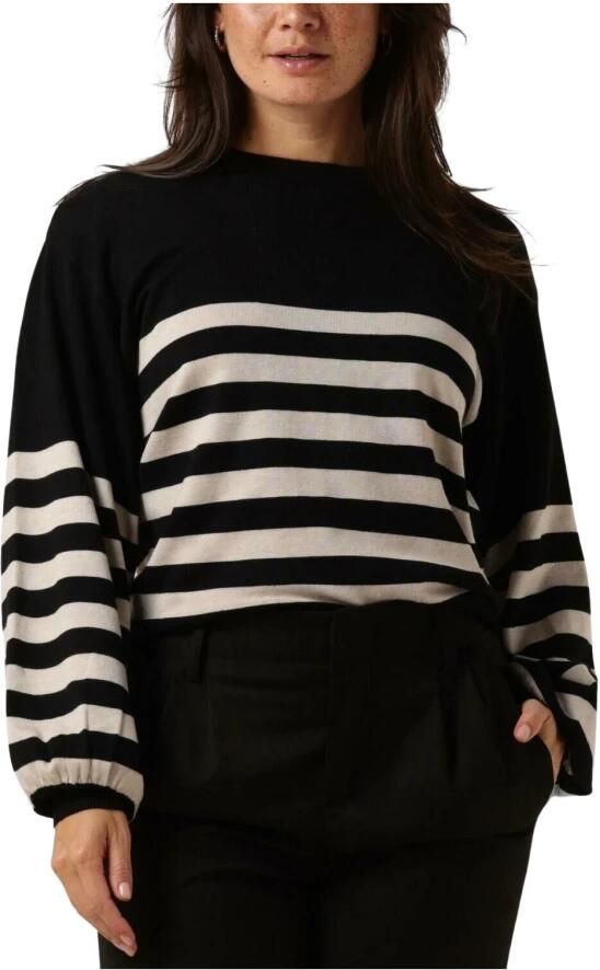 MINUS Dames Truien & Vesten Perla Striped Knit Pullover Zwart - Foto 3