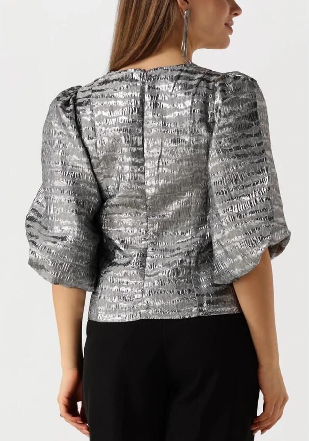 Minus Grijze V-hals Blouse veelzijdig en elegant Gray Dames - Foto 6