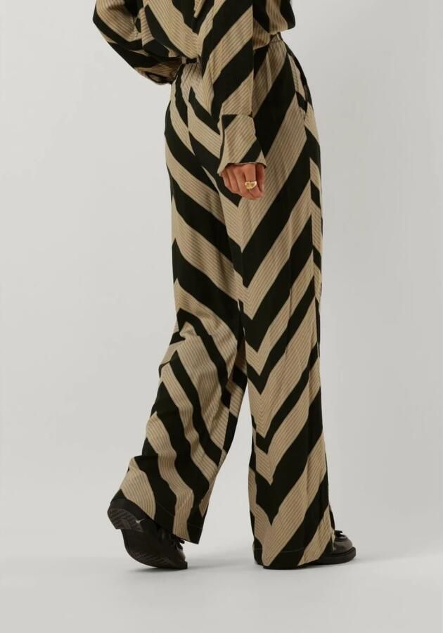 MINUS Dames Broeken Jalia High Waisted Wide Leg Pant Groen - Foto 3