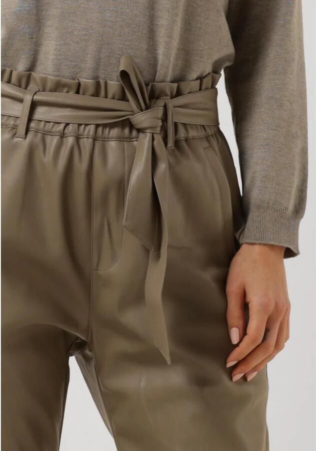 Minus Jayda Pu Pant Beige Damesbroek Beige Dames - Foto 4