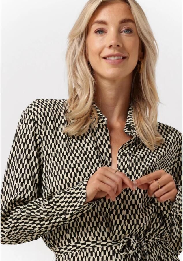 Minus Lasina Shirtdress Bruin Multicolor Dames - Foto 2