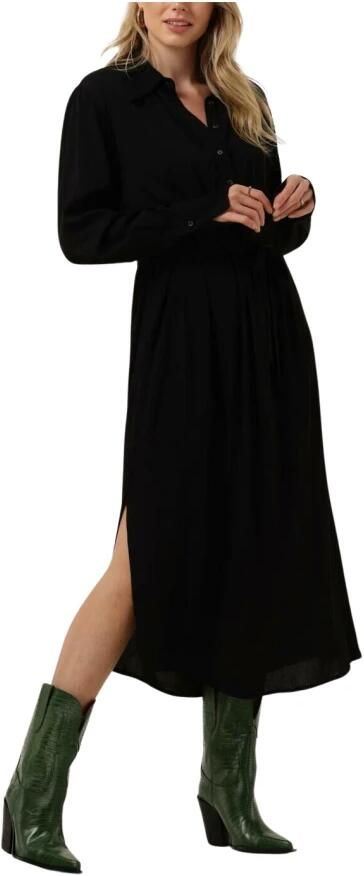MINUS Dames Jurken Lasina Solid Shirtdress Zwart - Foto 4