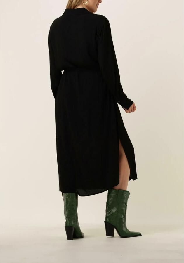 MINUS Dames Jurken Lasina Solid Shirtdress Zwart - Foto 3