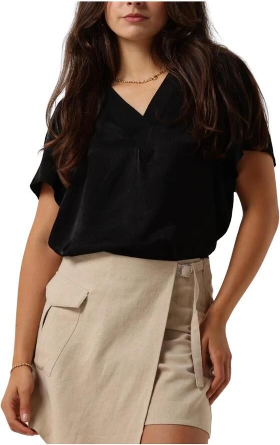 MINUS Dames Tops & T-shirts Lirene V-neck Blouse Zwart - Foto 3