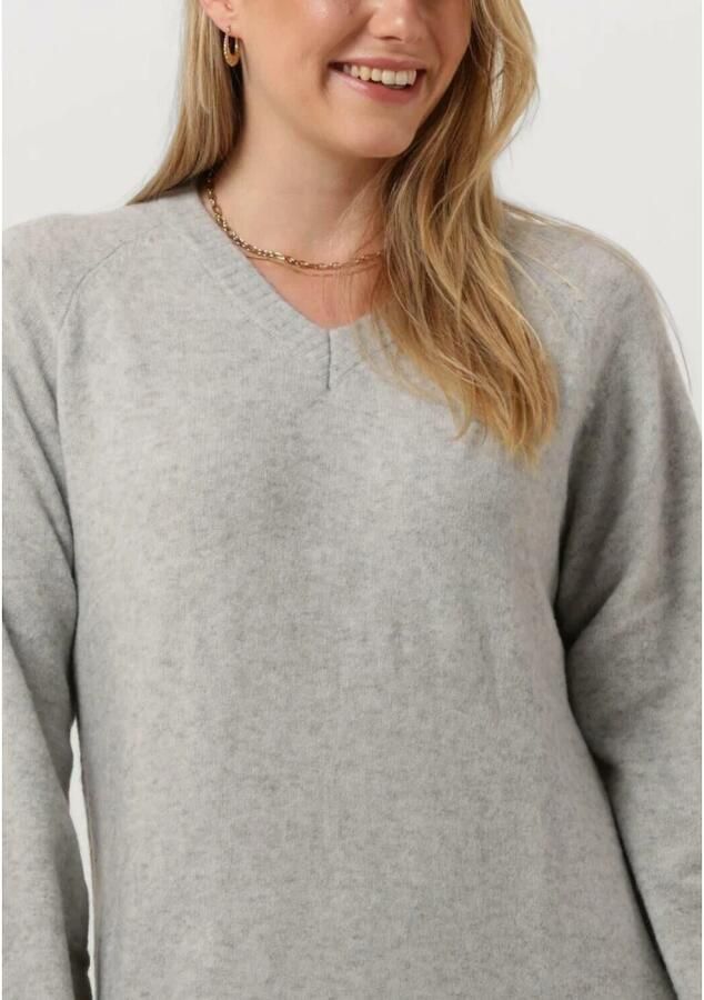 MINUS Dames Jurken Lilianne V-neck Midi Knit Dress Grijs - Foto 4