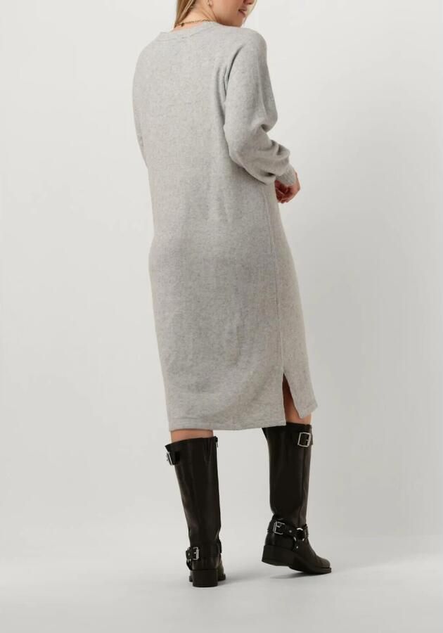 MINUS Dames Jurken Lilianne V-neck Midi Knit Dress Grijs - Foto 3