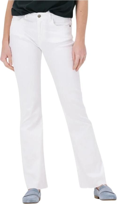 Minus Witte Flared Jeans Enzo Broek White Dames - Foto 3