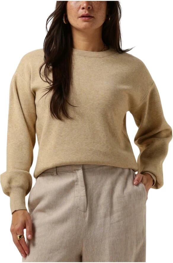 Minus Zand Knit Pullover Stijlvolle Wintertrui Beige Dames - Foto 6