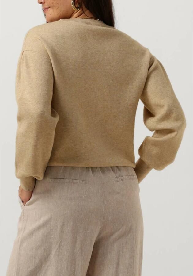 Minus Zand Knit Pullover Stijlvolle Wintertrui Beige Dames - Foto 5