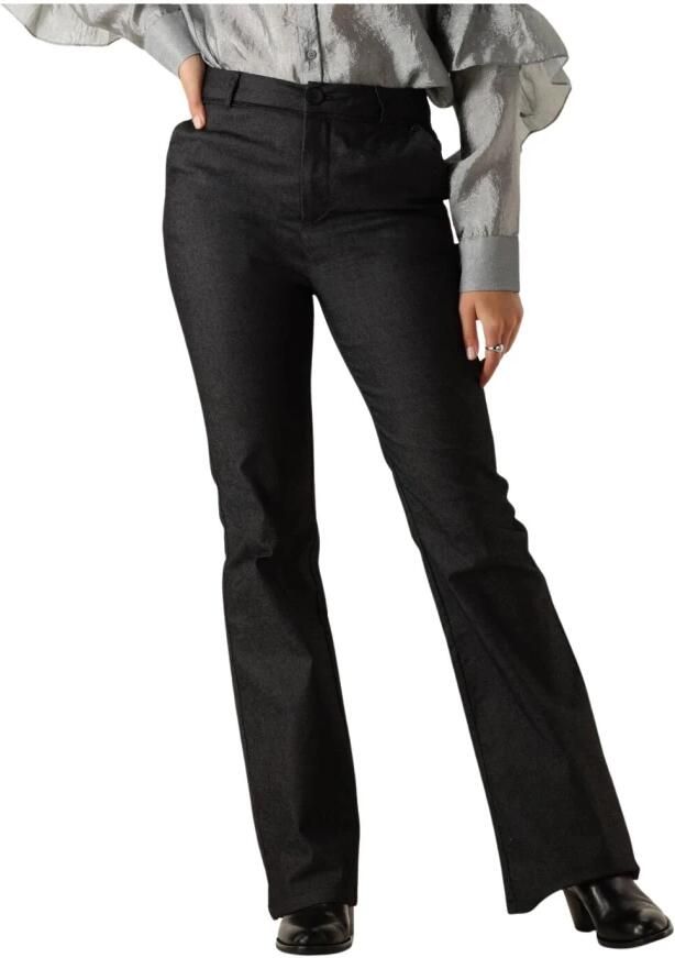 MINUS Dames Broeken Mscarma Flared Denim Jeans Zwart - Foto 5