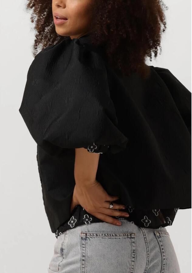 Minus Zwarte korte jas voor vrouwen Black Dames - Foto 2