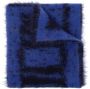 Misbhv Binnenin een Dark Echo-collectiesjaal met logo Blauw Unisex - Thumbnail 1