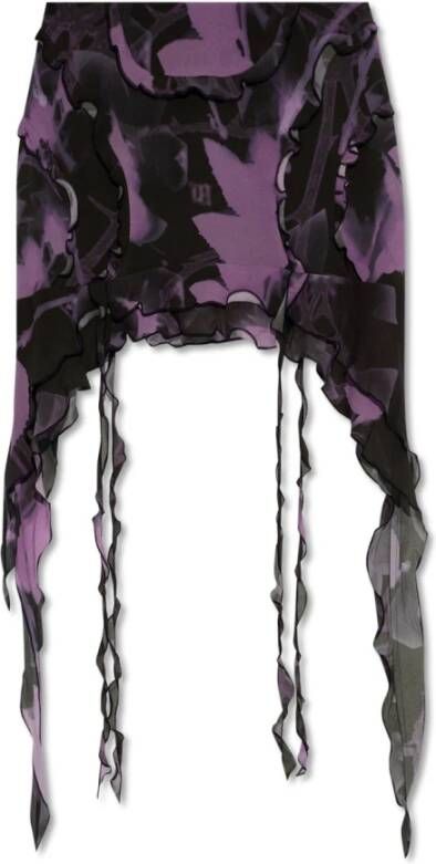 Misbhv Binnenin een donkere Echo collectie rok Purple Dames