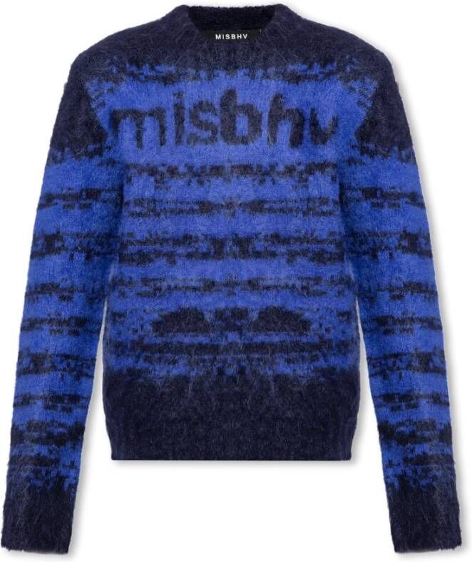 Misbhv Binnenin een donkere Echo collectie trui Blauw Heren