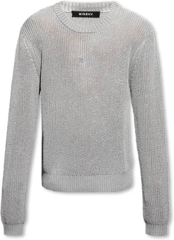 Misbhv Binnenin een donkere Echo collectie trui Grijs Heren