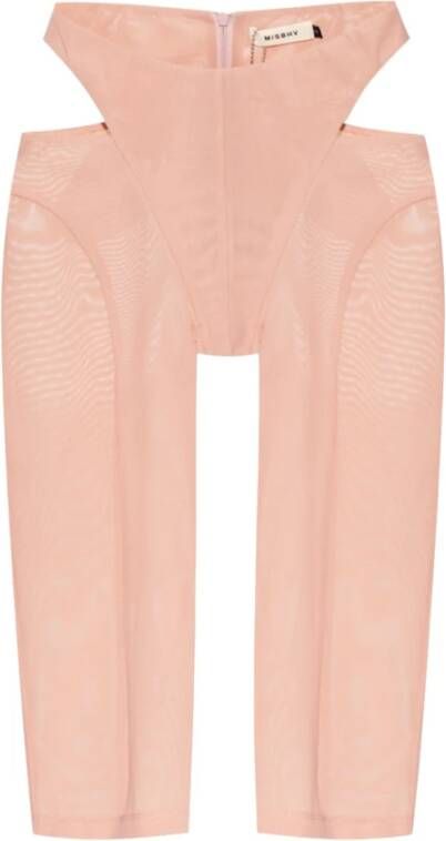Misbhv Mesh shorts Roze Dames