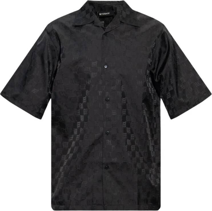 Misbhv Overhemd met monogram Zwart Heren