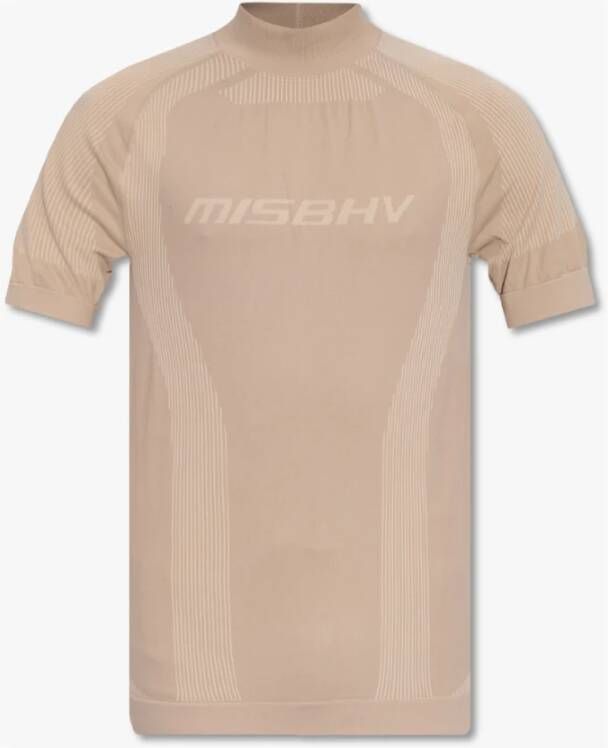 Misbhv Sport trainings T-shirt Beige Heren
