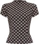 Misbhv T-shirt met monogram Beige Dames - Thumbnail 1