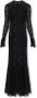 Misbhv Zijden jurk uit de Inside A Dark Echo-collectie Zwart Dames - Thumbnail 1