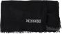 Missoni Black 100% Wool Uni Neck Wrap Scarf One Size Zwart Dames - Thumbnail 3