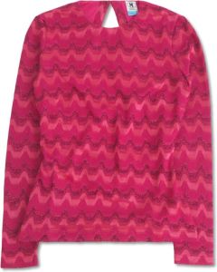 Missoni Knitted Zig Zag Top Roze Dames