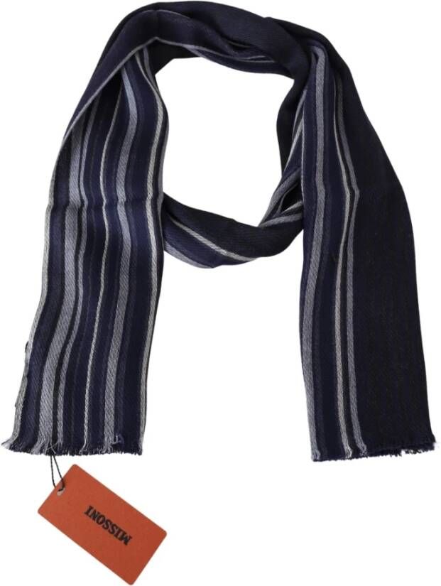 Missoni Cashmere Plaid Uni Neck Wrap Shawl Multicolor One Size Zwart Dames