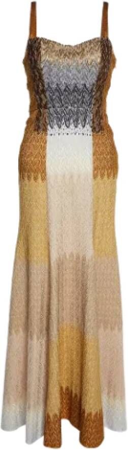 Missoni Pre-owned Wool dresses Brown Dames