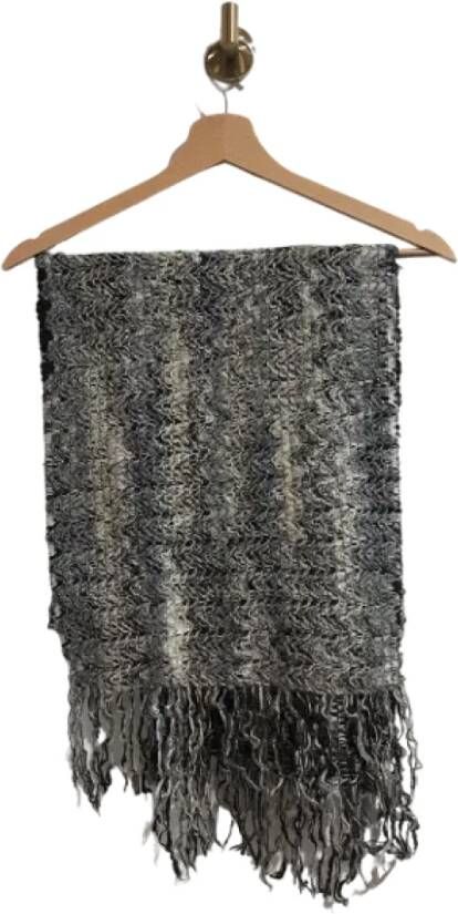Missoni Pre-owned Wool scarves Gray Dames