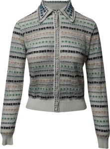 Missoni See-through Jacket with Zipper Closure in Multicolor Viscose Wit Dames