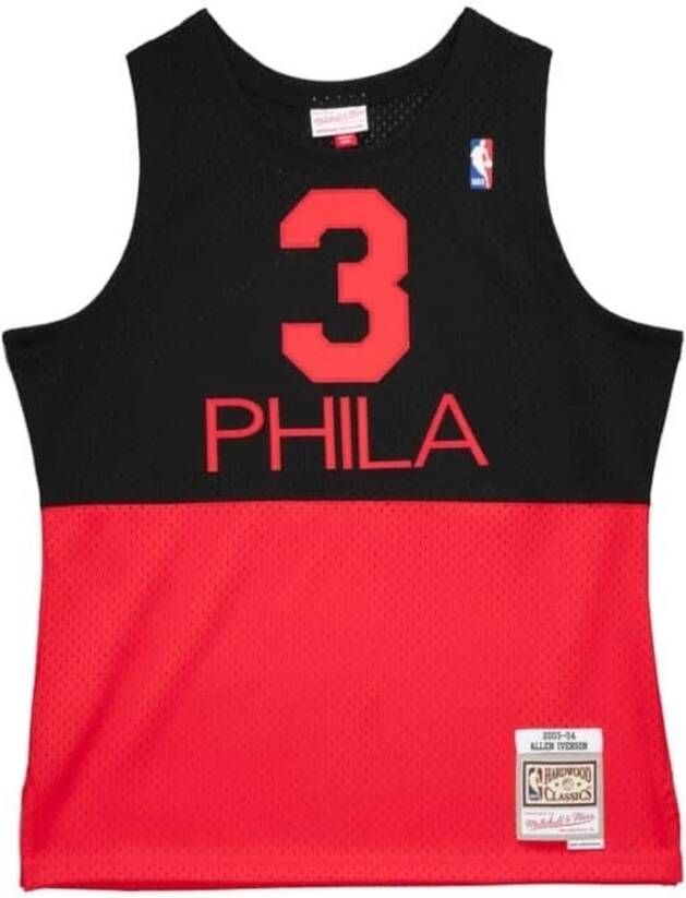 Mitchell & Ness Zwarte Allen Iverson Reload Jersey Multicolor Heren