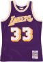 Mitchell & Ness Basketbal jerseyBAr. 33 Kareem Abdel Jabbar Purple Heren - Thumbnail 1