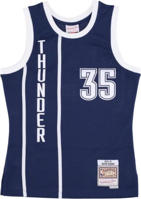 Mitchell & Ness Basketball jersey NBA Alternate Swingman No 35 Kevin Durant 2015-16 Oklthu Blauw Heren