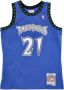 Mitchell & Ness Basketball jerseyBAr. 21 Kevin Garnett Blauw Heren - Thumbnail 1
