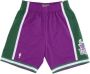 Mitchell & Ness Basketbalshort Purple Heren - Thumbnail 1