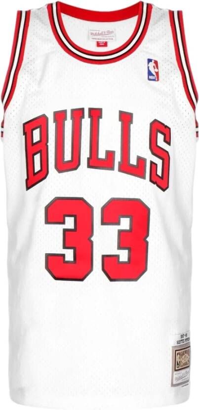 Mitchell & Ness Witte Chicago Bulls Scotty Pippen Jersey White Heren