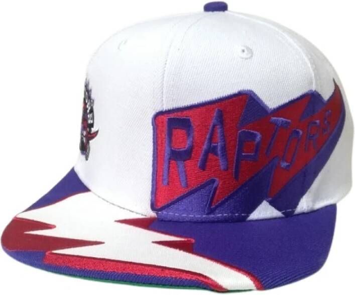 Mitchell & Ness Witte Raptors Fastime Snapback Pet White