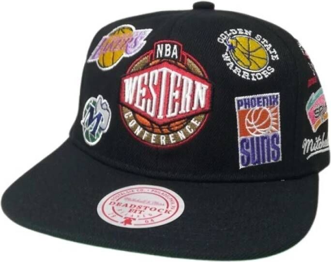 Mitchell & Ness Stijlvolle Cap voor Mannen Black Heren