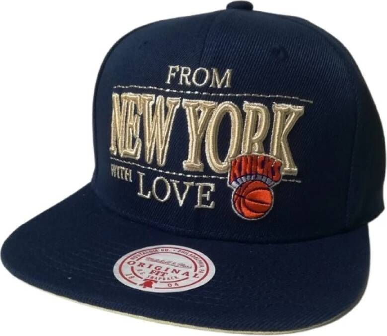 Mitchell & Ness Caps Blauw Unisex