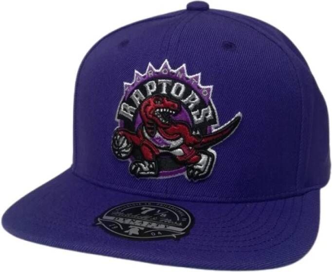 Mitchell & Ness Paarse Raptors Team Ground 2.0 Fitted Hat Purple