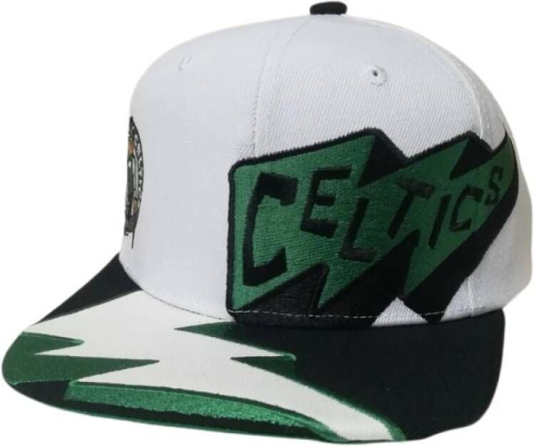 Mitchell & Ness Witte Celtics Snapback Pet White