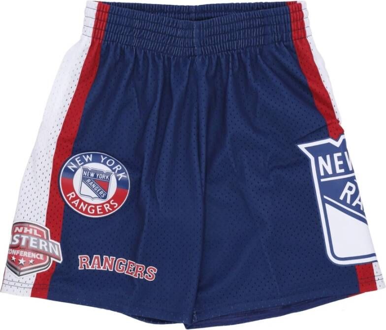 Mitchell & Ness Stijlvolle Mesh Shorts Blue Heren