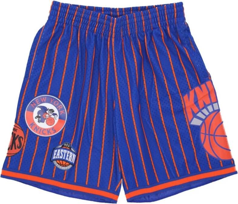 Mitchell & Ness Casual Shorts Blauw Heren