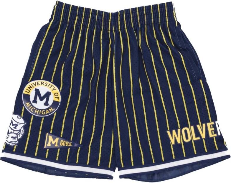 Mitchell & Ness Casual Shorts Blauw Heren